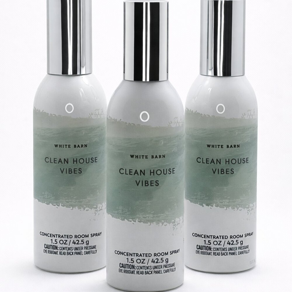Bath & Body Works 3 Pack CLEAN HOUSE VIBES Room Spray